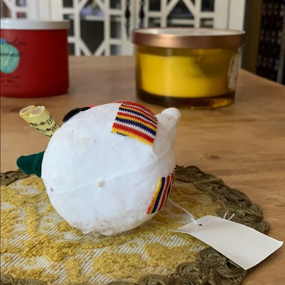 Snowman ⛄️ vintage flocked Christmas tree ornament decoration vintage - Picture 9 of 16